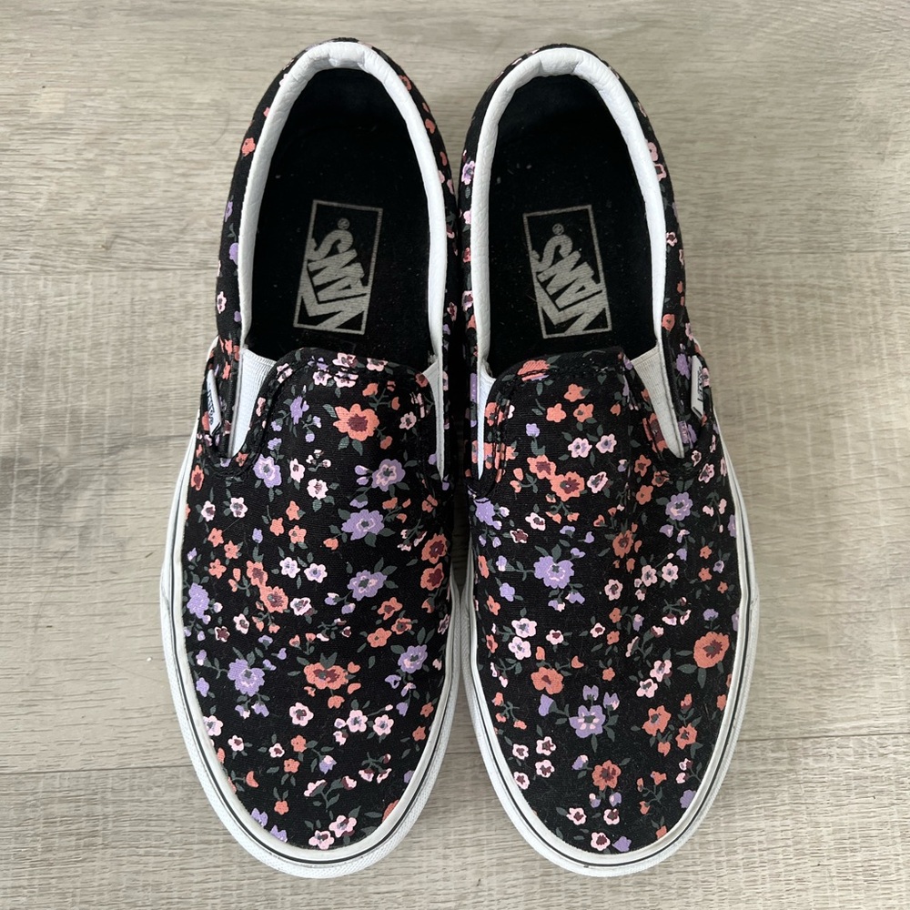 Vans Classic Slip Ons Floral